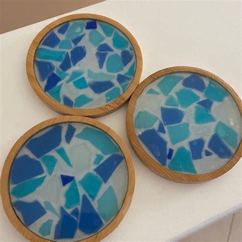 Sea Glass Coasters - Etsy