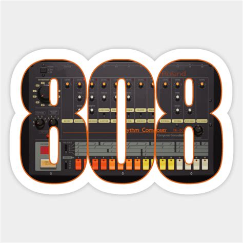 808 Beats - 808 - Sticker | TeePublic