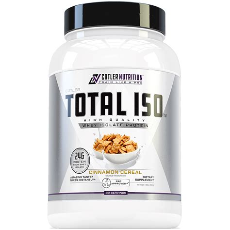 TOTAL ISO PROTEIN | Best Tasting Whey Protein Isolate Powder – Cutler ...