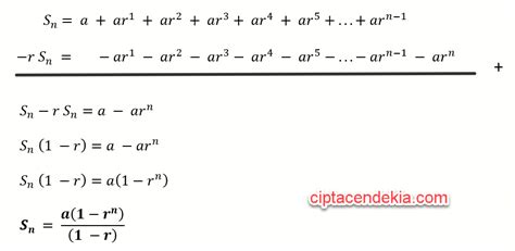 Deret Geometri, Rumus Deret Geometri, sampai Latihan Soal Deret Geometri - ciptacendekia.com