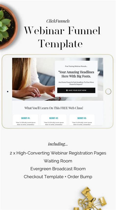 Evergreen Webinar Funnel Page Templates (ClickFunnels) – Hello Funnels SHOP