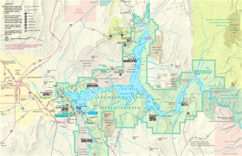 Lake Mead tourist attractions map - Ontheworldmap.com