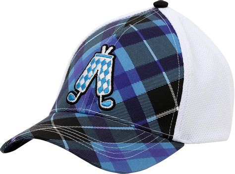 Royal & Awesome Baseball Caps Blue/Black Tartan Summer Golf Hats ...