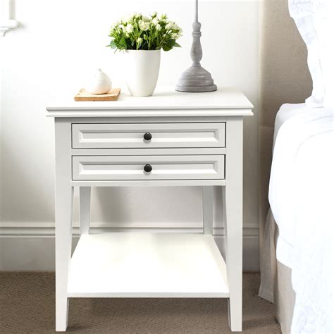 White Bedside Table - 2 Drawers Bedside Table Ikea, French Bedside Tables, Bedside Table Design ...