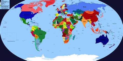 De-Facto Map of the World (November-December 2023) : r/MapPorn