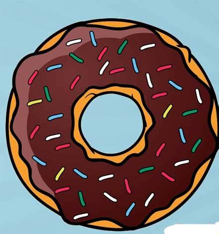 Donut Drawing: Easy, Cute, Simple and Step by Step