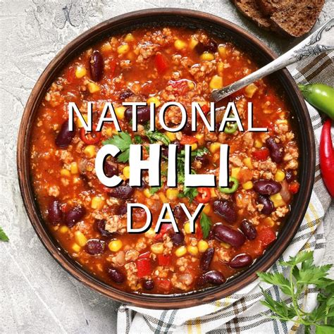 National Chili Day: All American Chili | National chili day, Recipes, Cheese nutrition