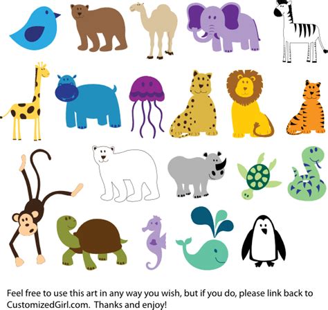 Cute Animals Clip Art at Clker.com - vector clip art online, royalty ...