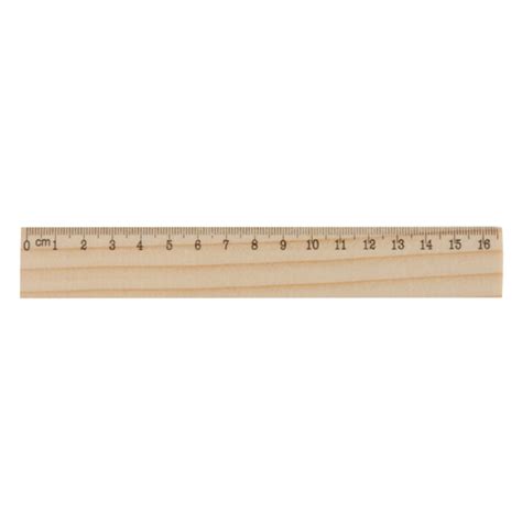 Wooden ruler, 16 cm | Logotrade