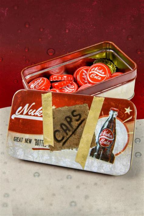 Nuka-Cola Bottle Caps w/ Tin | Fallout | Video Game Junk