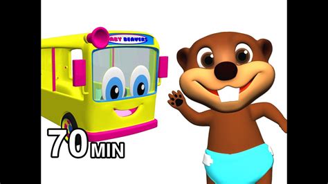 Wheels on the Bus Collection | Kids Nursery Rhymes | Childrens 3D Animation by Busy & Baby ...