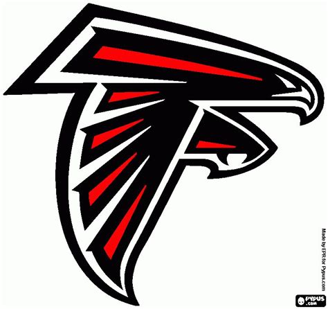 Atlanta Falcons Logo Outline