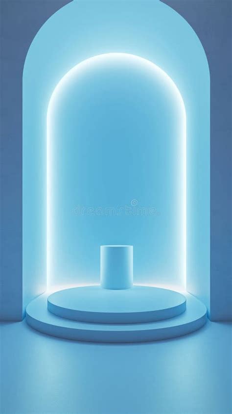 Blue Minimalist Background for Presentation Stock Illustration - Illustration of frame, floor ...