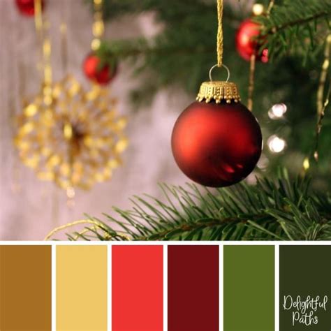 Christmas Color Palette - Red Christmas Baubles