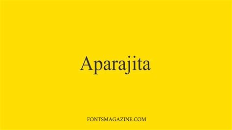 Aparajita Font Download | The Fonts Magazine