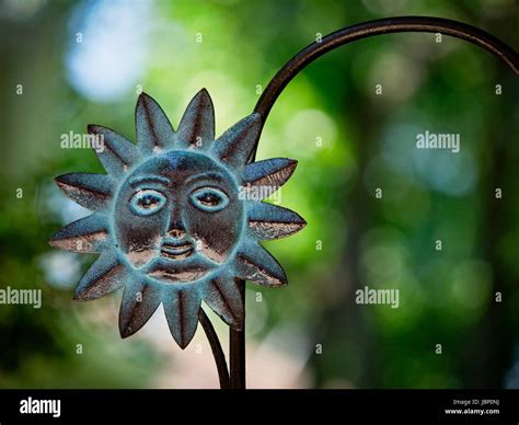 Steel Sun Face Stock Photo - Alamy