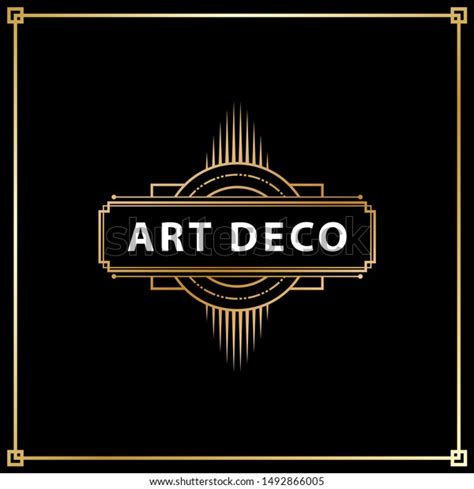 Vintage Art Deco Logo Illustration Stock Vector (Royalty Free ...