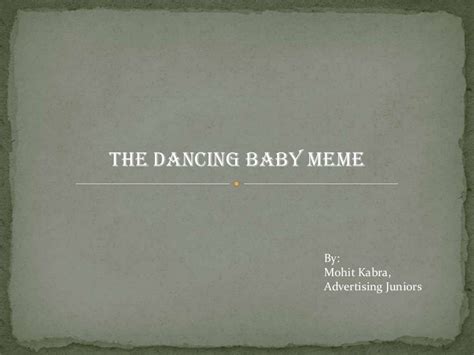 Dancing baby meme