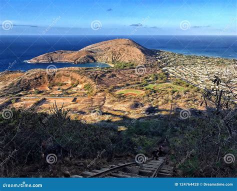 Koko Head Hawaii stock photo. Image of mountain, view - 124764428