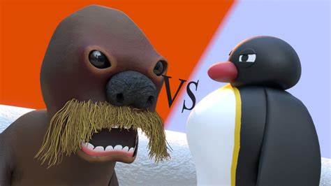 Pingu Vs The Giant Walrus (The Battle For Family) - YouTube