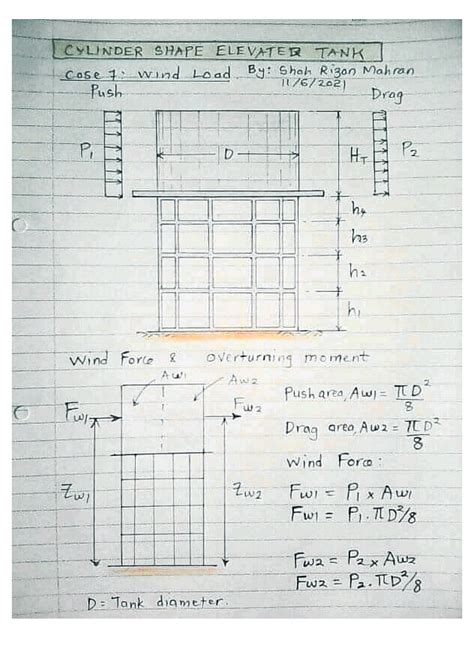 SOLUTION: Design of elevated water tank - Studypool