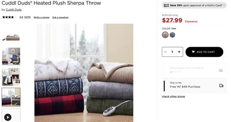 Cuddl Duds Heated Plush Sherpa Throw on Clearance Now! – Glitchndealz