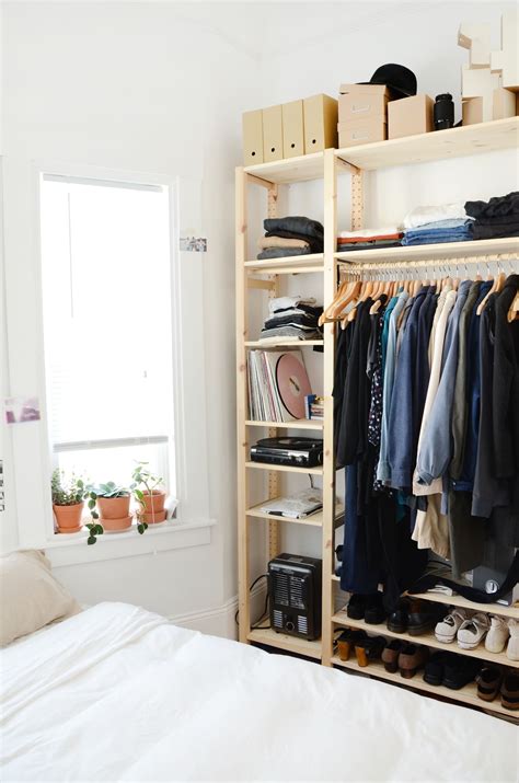 How To Create a Bedroom "Closet" with Clothing Racks | Apartment Therapy