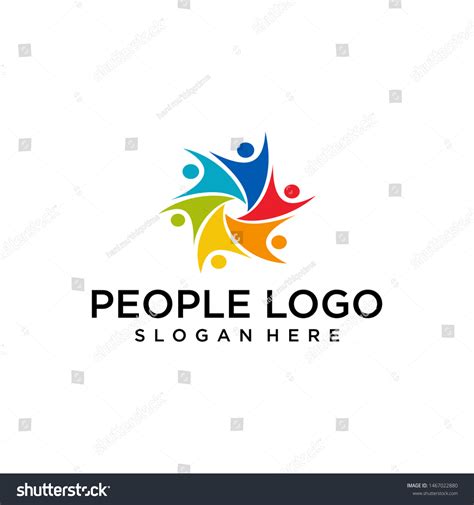 People Logo Vector Graphic Design Stock Vector (Royalty Free ...