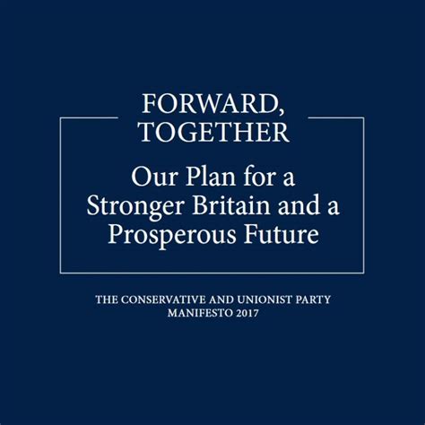 Conservative Manifesto 2017 : PDF Download » UK General Election