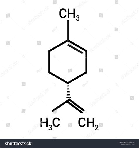 Chemical Structure Limonene C10h16 Stock Vector (Royalty Free) 1923844106