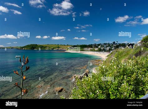 Across Gyllyngvase Beach Stock Photo - Alamy