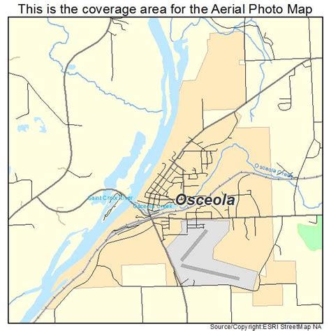 Aerial Photography Map of Osceola, WI Wisconsin