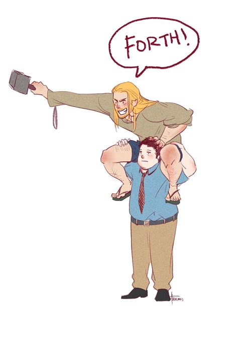 team Darryl #thor #darryl by Jennifer Sun (jayessart.tumblr.com) #jennifersun | Marvel thor ...