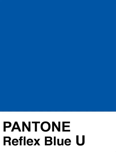 PANTONE Reflex Blue U | Pantone, Color swatches, Pantone color