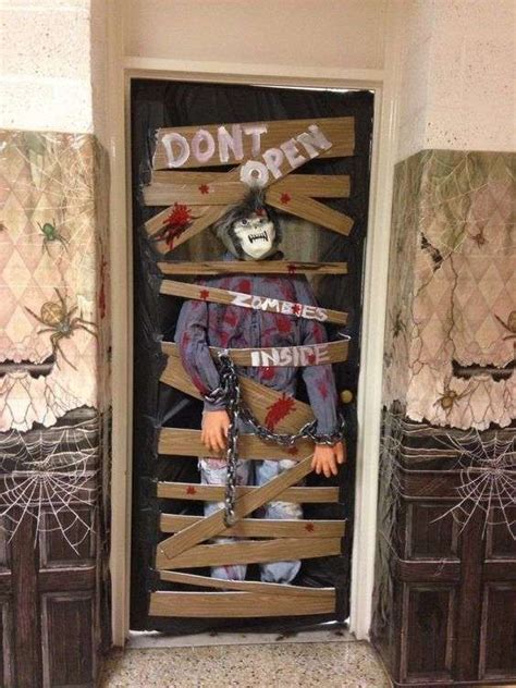 Decoración de puertas halloween: Mejores ideas - Puertas de Halloween: Prohibido el paso ...