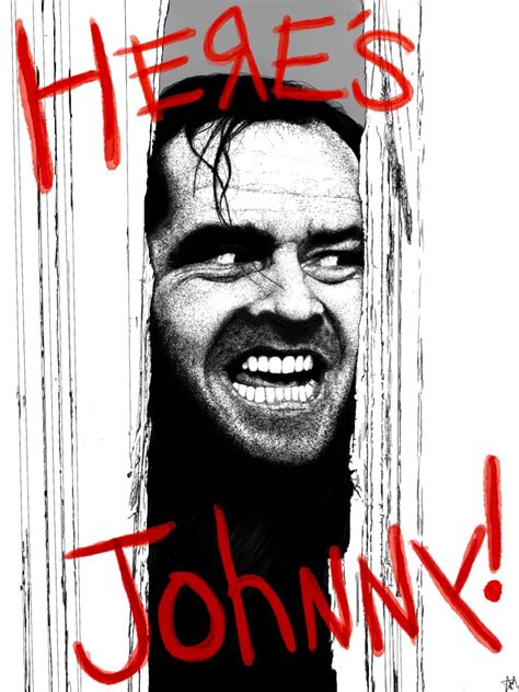 The Shining Here’s Johnny Illustration | The shining poster, The shining, Horror movie art