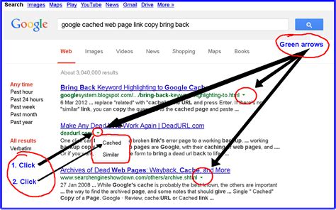 How can I bring back the Google "cached version" links? - Web Applications Stack Exchange