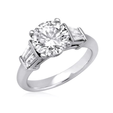 Double Baguette Engagement Ring Setting - XO Jewels