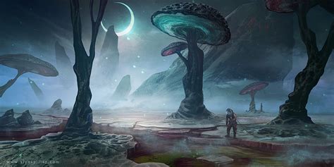 Alien Landscape 02 by AlynSpiller on DeviantArt