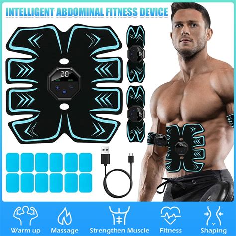 ABS Stimulator, Ab Machine,Abs Muscle Training Belt,USB Rechargeable ...