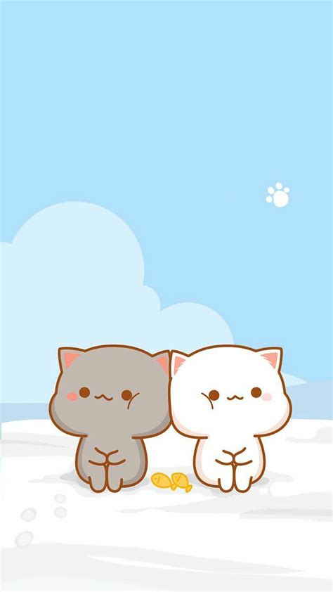 Kawaii cute background wallpaper Cute Cat Wallpaper, Cute Couple Wallpaper, Bear Wallpaper ...