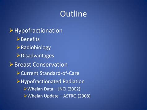 PPT - Hypofractionated Radiation Therapy for Early Stage Breast Cancer PowerPoint Presentation ...