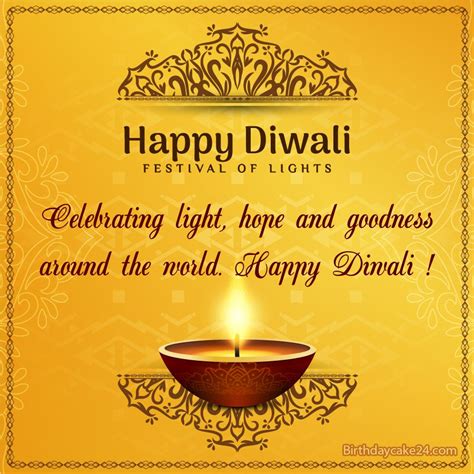 Golden Happy Diwali Card With Name Wishes | Diwali wishes, Diwali greetings with name, Happy diwali