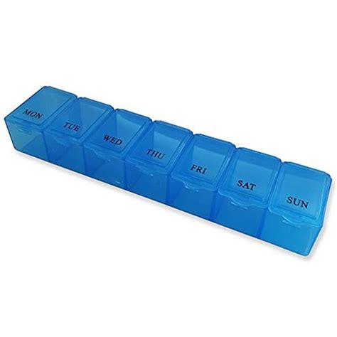 Pill Box ~ 7 Day Medication Storage Case (7 Slot Pill Case): Amazon.co ...