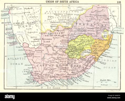 Union Of South Africa Map