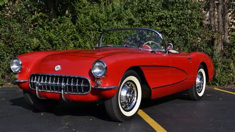 1956 Chevrolet Corvette Convertible presented as Lot F197 at Schaumburg ...