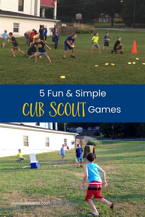 5 Super Fun and Simple Cub Scout Games ~ Cub Scout Ideas