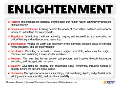 Characteristics of Enlightenment