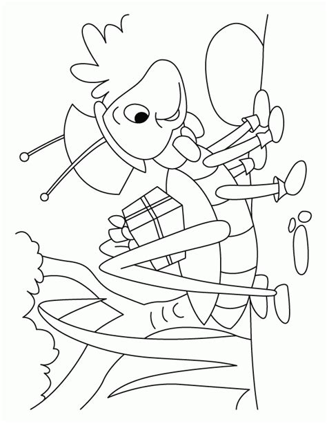 Free The Ant And The Grasshopper Coloring Pages, Download Free The Ant And The Grasshopper ...