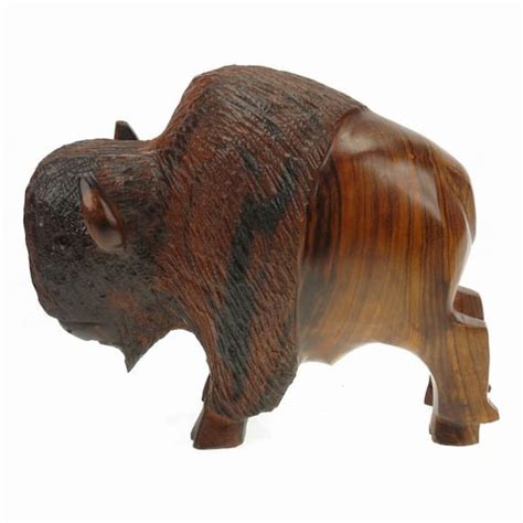 Desert Ironwood Buffalo Carving Bison - Etsy